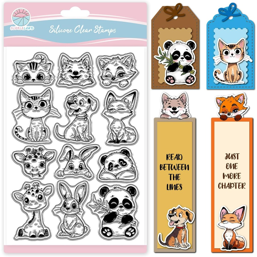Прозрачные штампы для кошек, с – обзор и цена Clear Silicone Stamps For Card Making